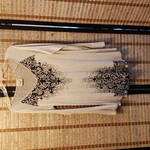 Vocal long sleeve beaded shirt.